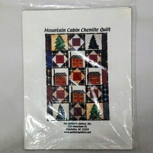 The Quilters Gallery Mountain Cabin Chenille Quilt Pattern-2003-Uncut-F/F-Vtg